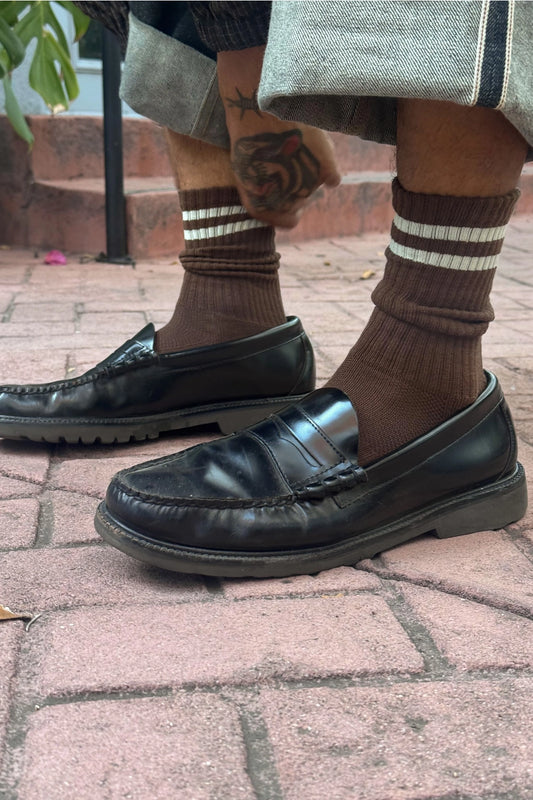 Extended Boyfriend Socks (Wood)