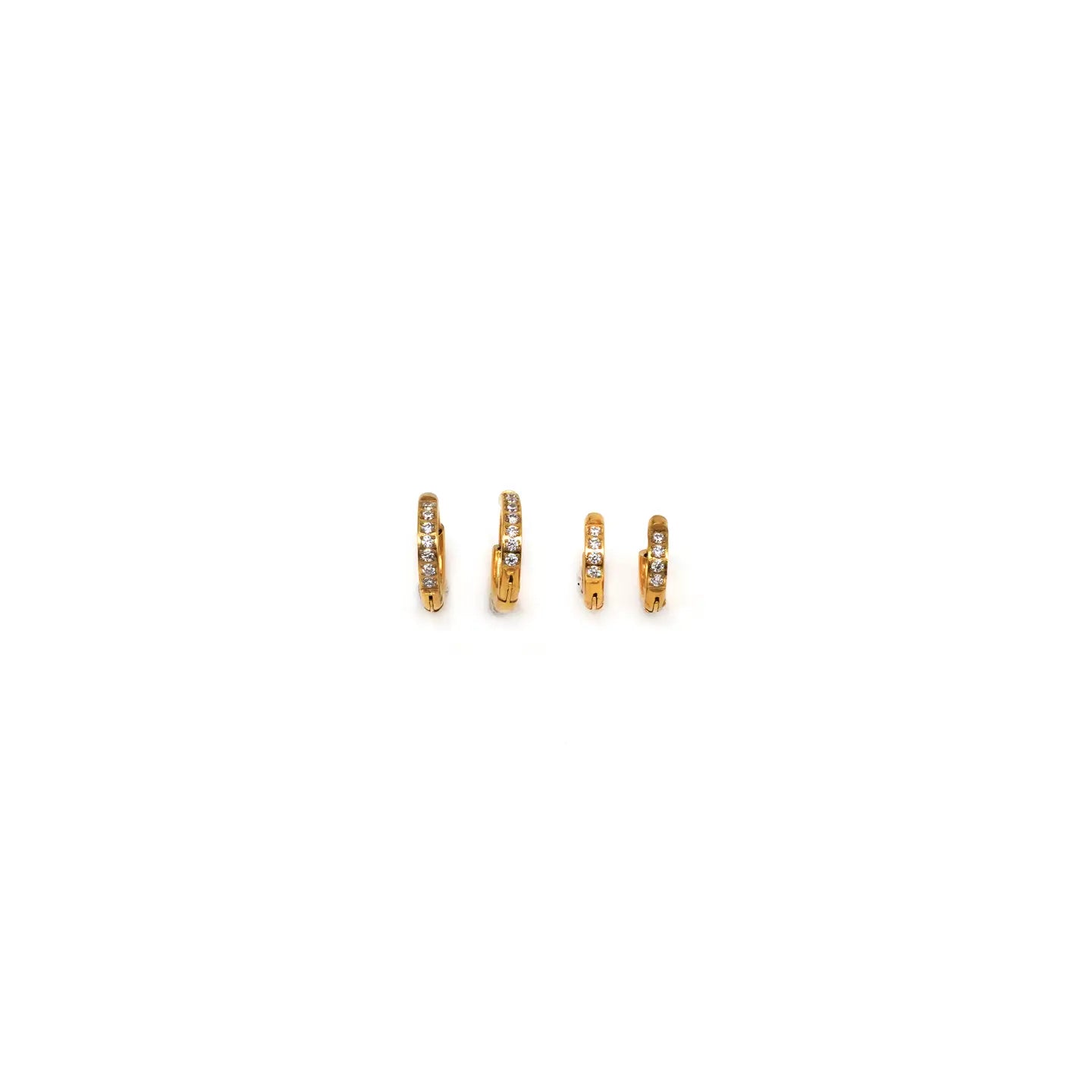 Cz Petite Hoops
