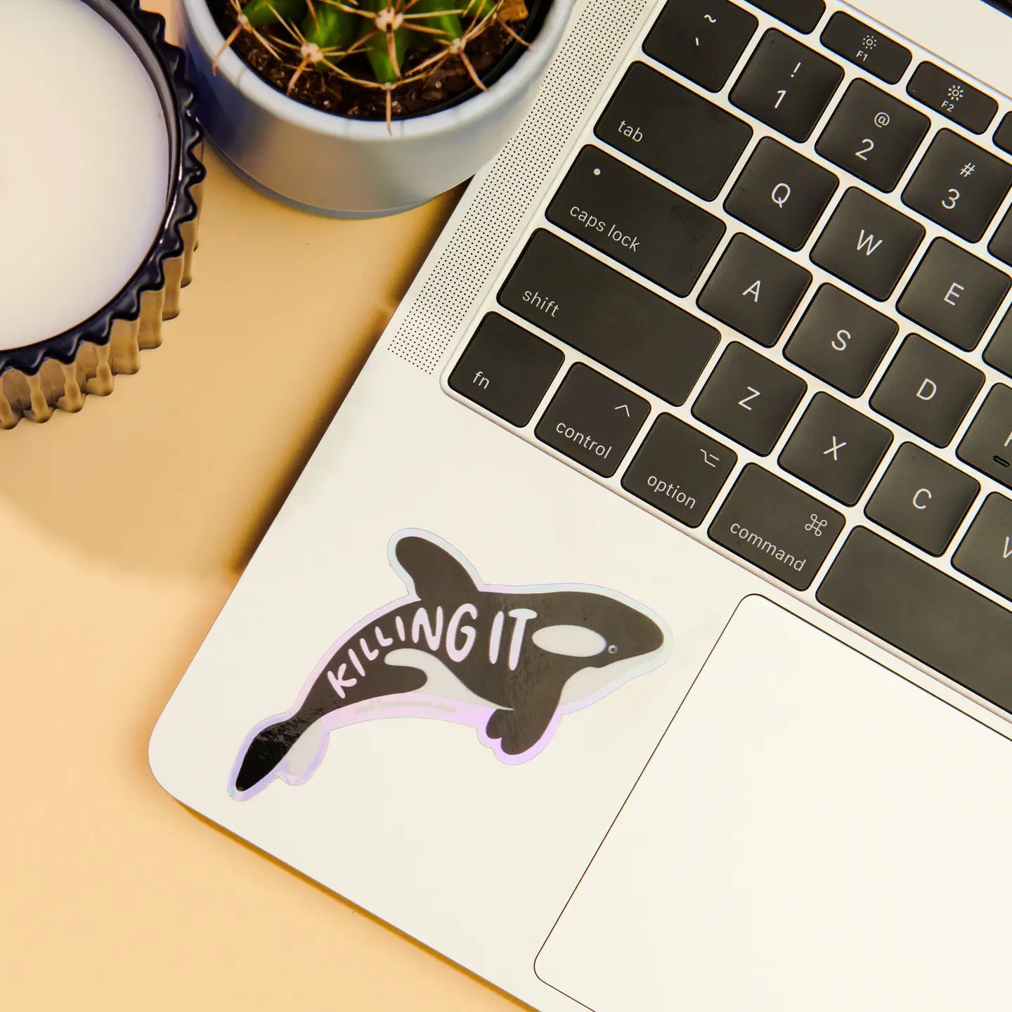 Killing It Orca Holographic Vinyl Sticker - Killer Whale Era - Made in USA -