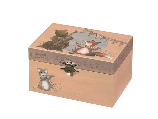 Musical Jewelry Box - Forest Musicians
