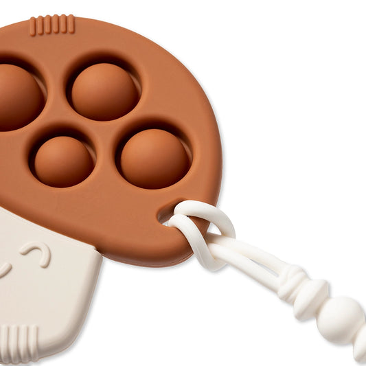 Mushroom Sensory Popper Toy + Teether