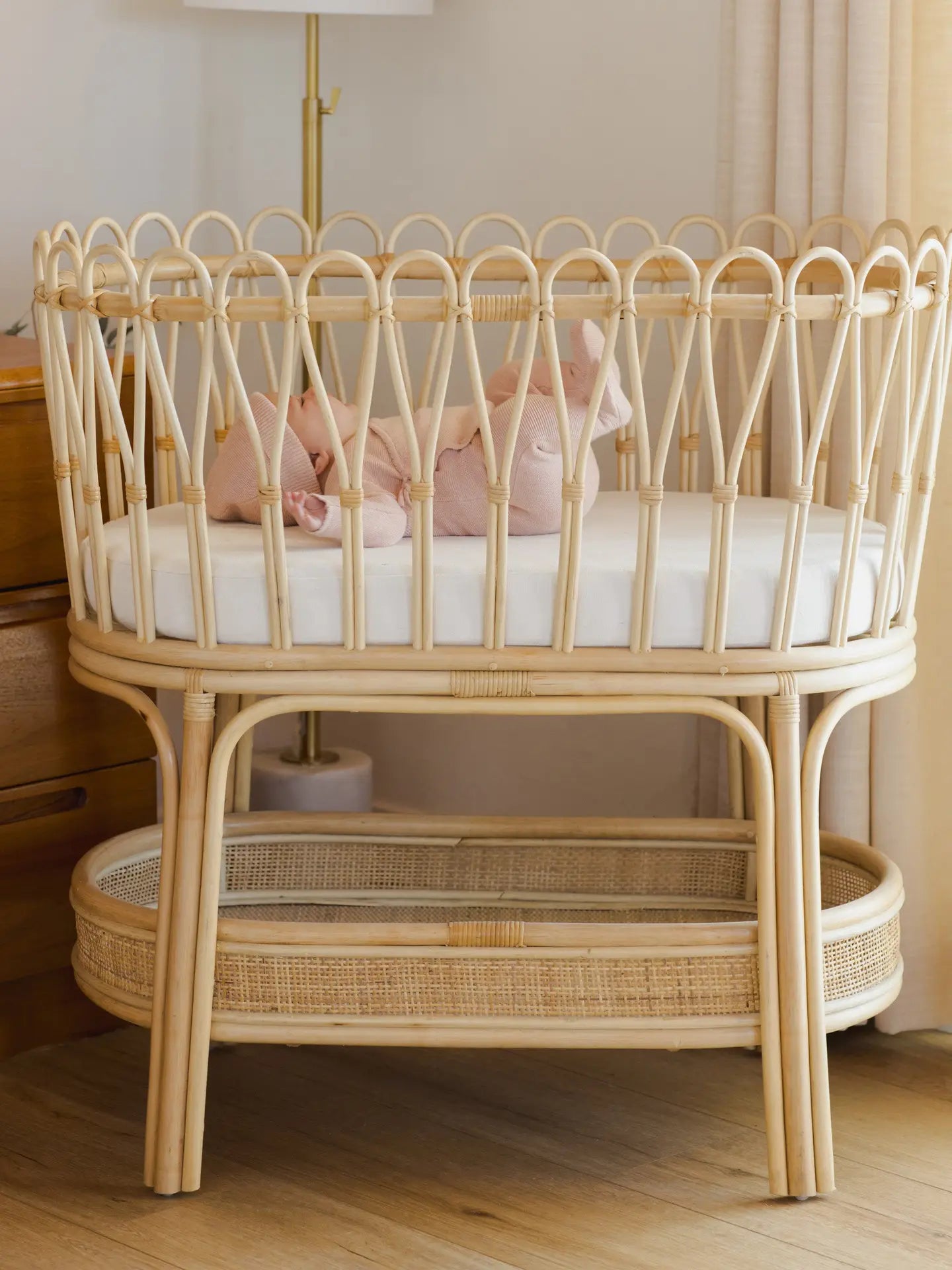 Wrap Knit Footie || Heathered Rose