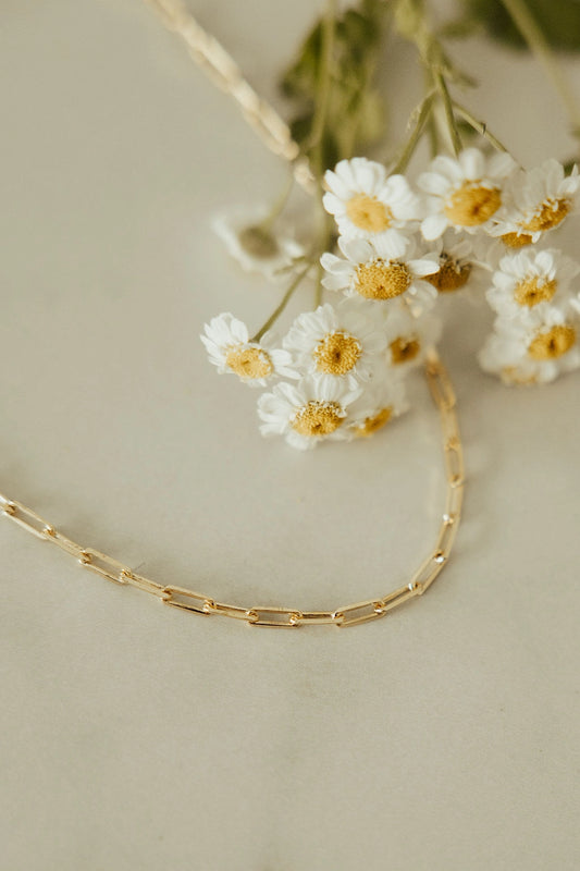 Madeline Gold Filled Paperclip Necklace