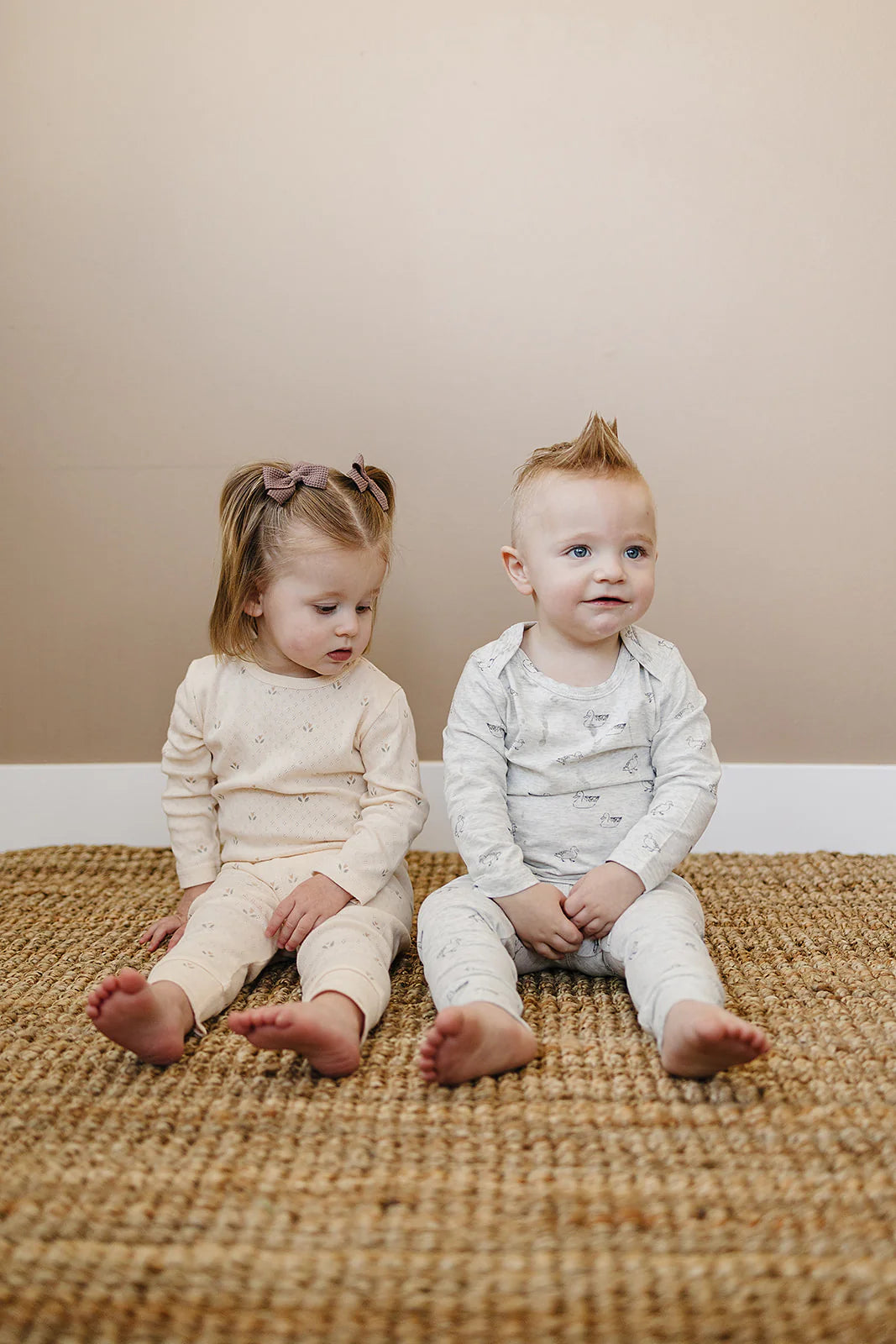 Cream Tulip Pointelle Set