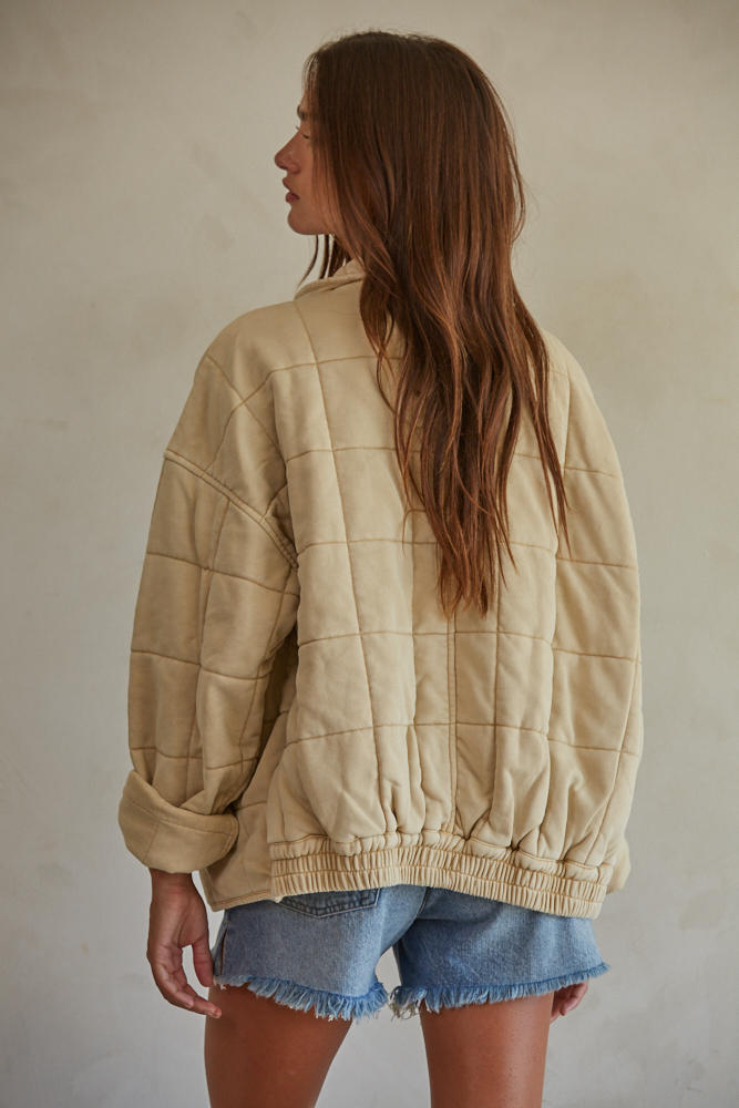 It's All Good Washed Jacket (Vanilla)