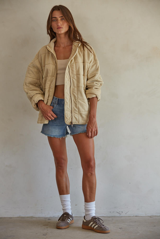 It's All Good Washed Jacket (Vanilla)