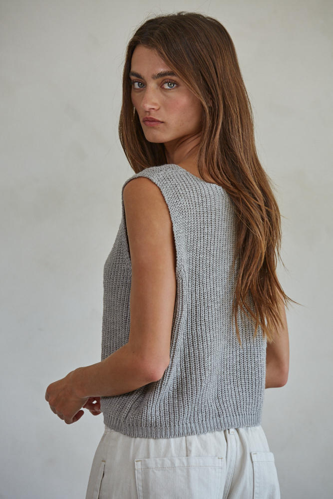 Allende Vest Top (Heather Grey)