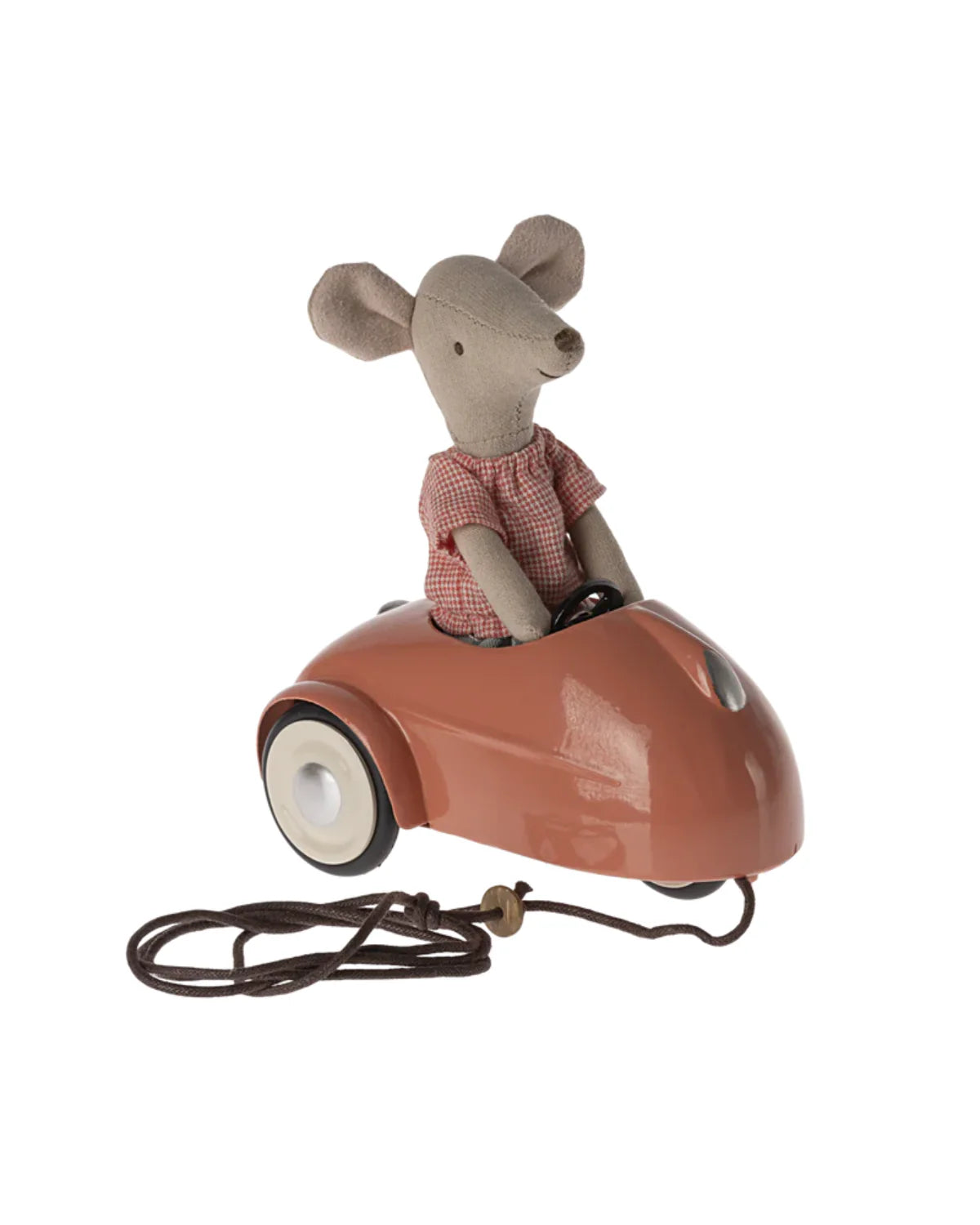 Maileg Car, Mouse - Coral