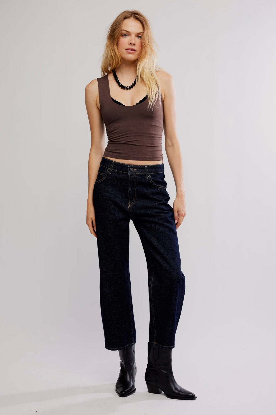 Clean Lines Muscle Cami (French Chocolate)