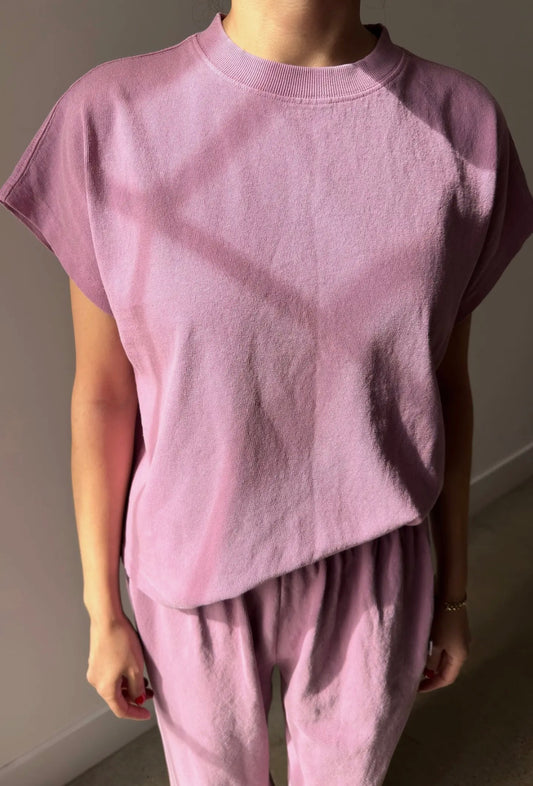 Dusty Lilac Cotton Jeanne Tee
