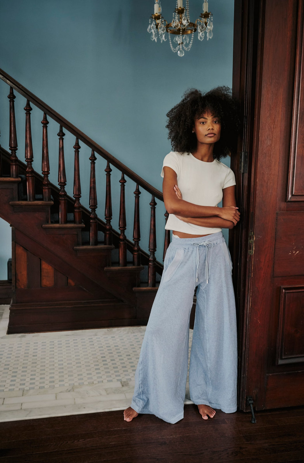 Free People Pointelle Baby Tee (Oatmeal)