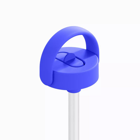 Glass Water Bottle with Flip Cap (Azure)