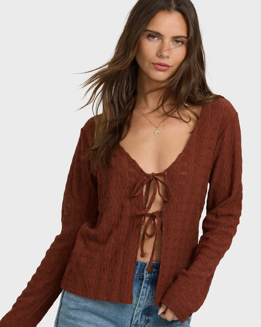 Havana Long Sleeve Knit Top