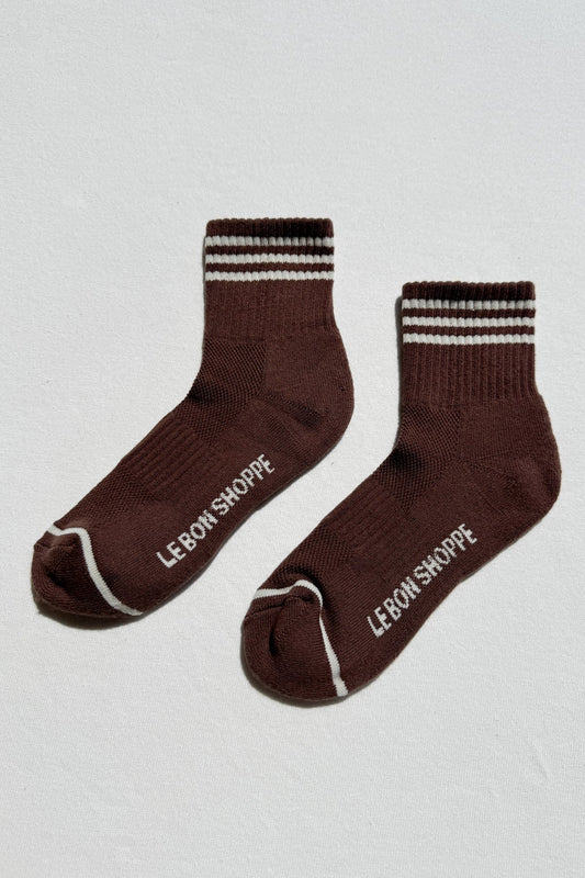 GIRLFRIEND SOCKS - MAHOGANY