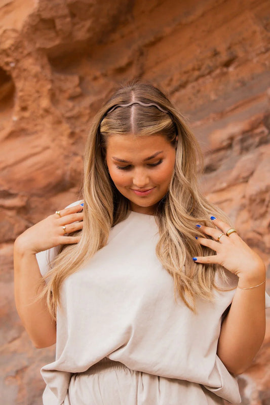 Wavy Brown Headband