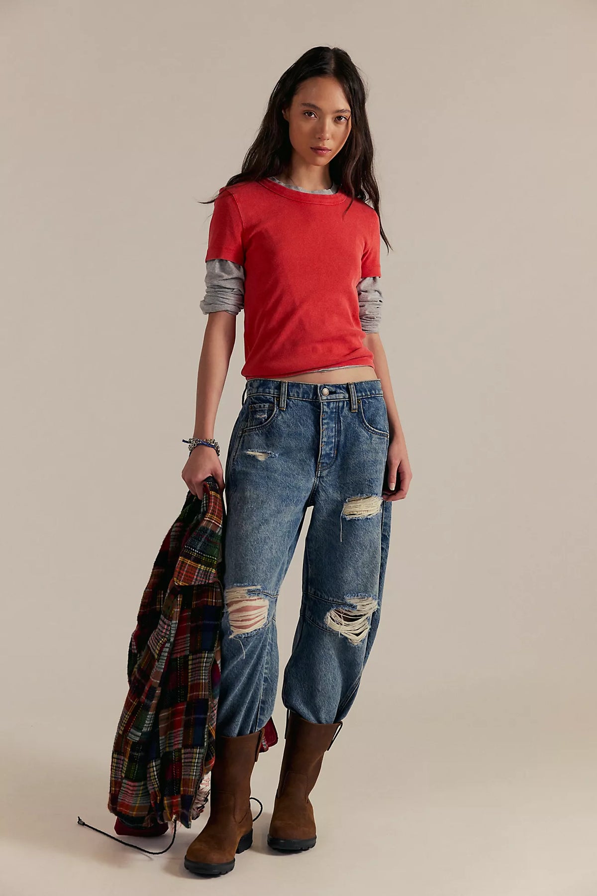 Fiery Red We The Free Atlas Crew Tee