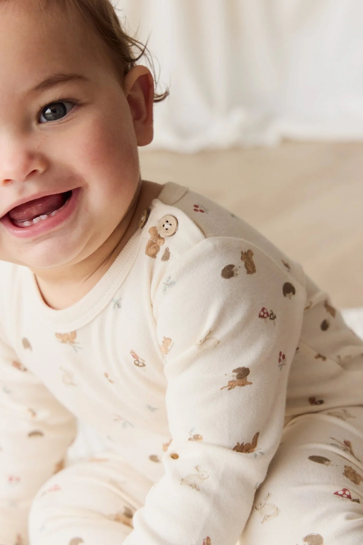 Organic Cotton Fernley Bodysuit - Forest Gathering