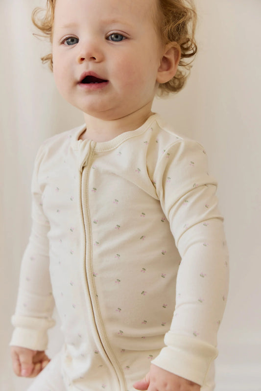 Organic Cotton Jude Onepiece - Ditsy Cherries