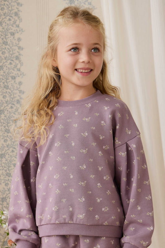 Organic Cotton Elara Sweatshirt - Isla Plum