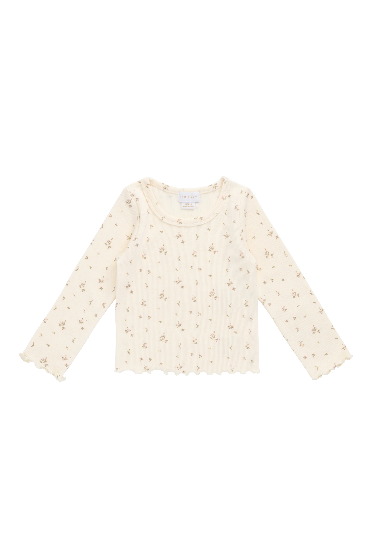 Organic Cotton Fine Rib Agathe Top - Dina Antique