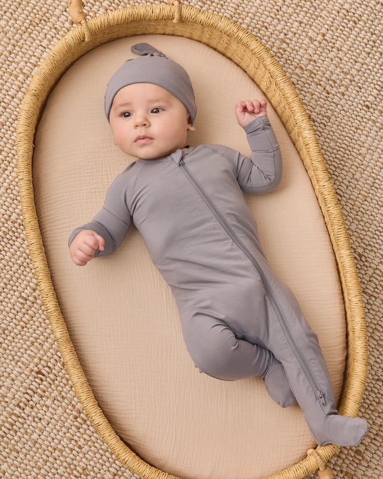 Bamboo Zip Footie Slate