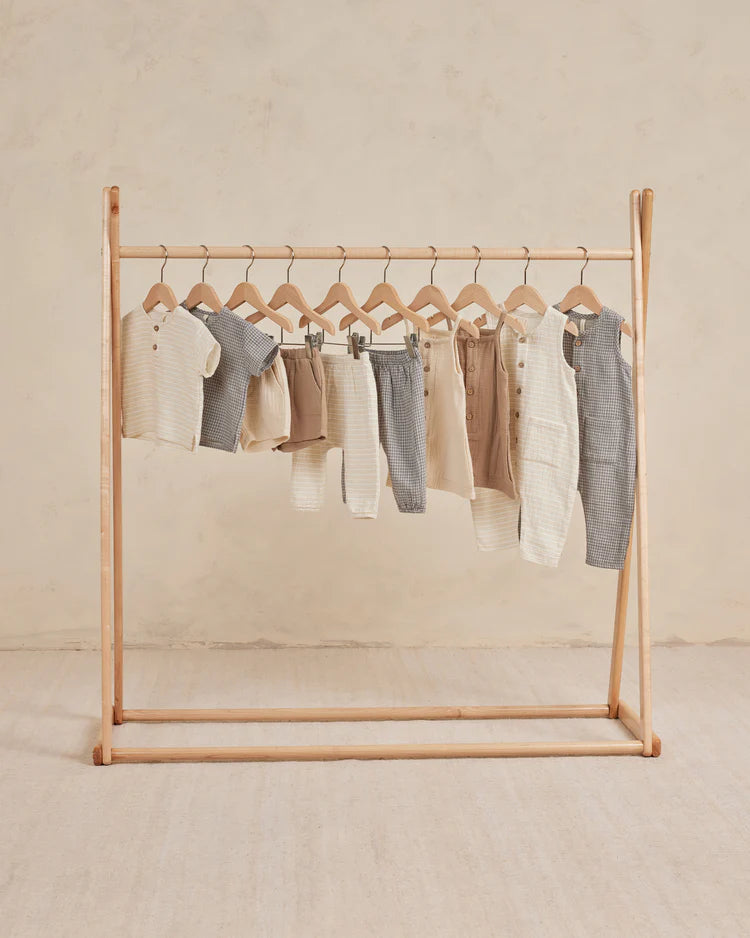 Sleeveless Pocketed Jumpsuit || Lemon Stripe