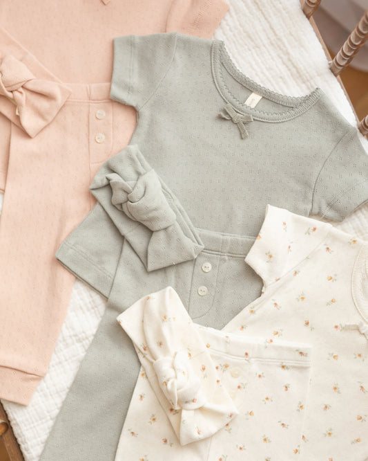 Pointelle Tee + Legging (Petit Fleur)