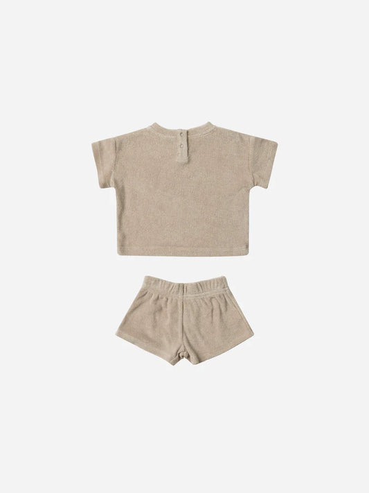 Terry Tee + Shorts Set || Oat