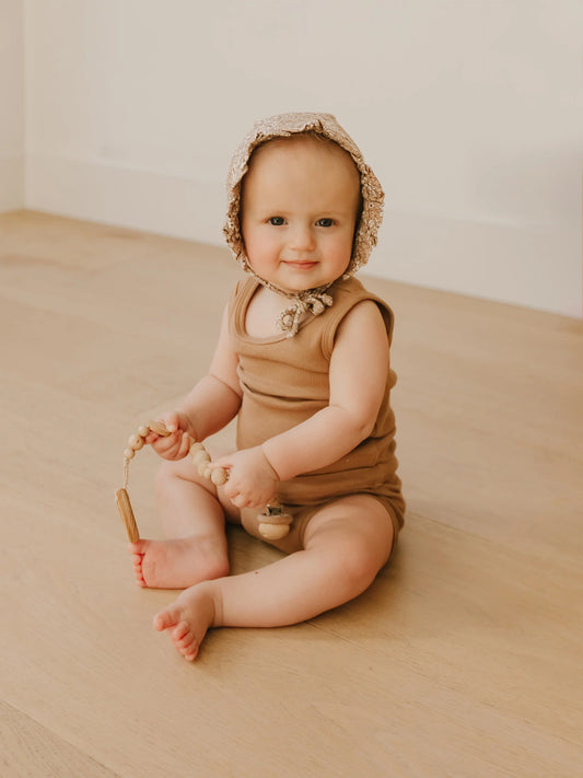 ribbed tank + bloomer set | clay