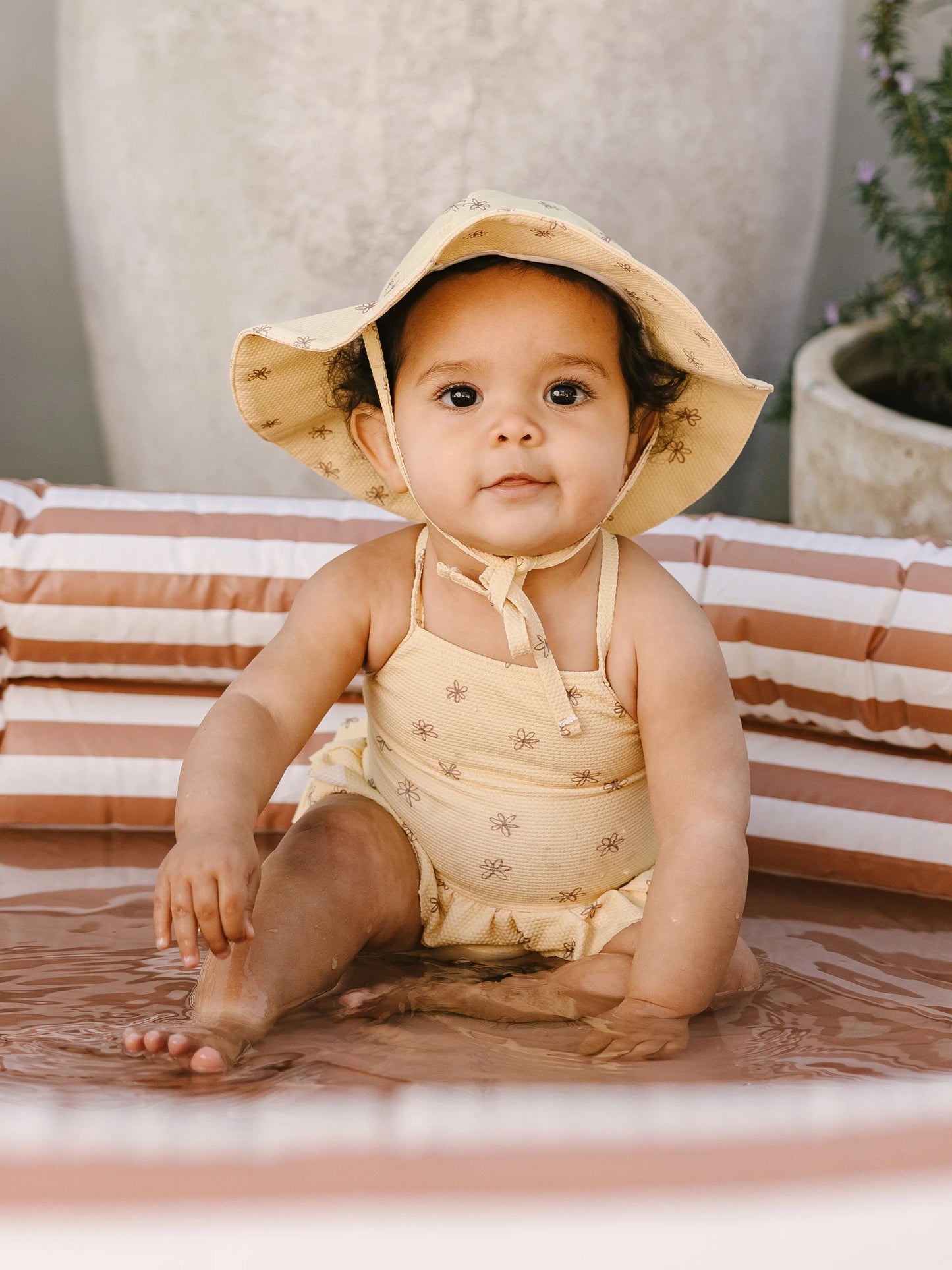 ruffled one piece swimsuit | blossom
