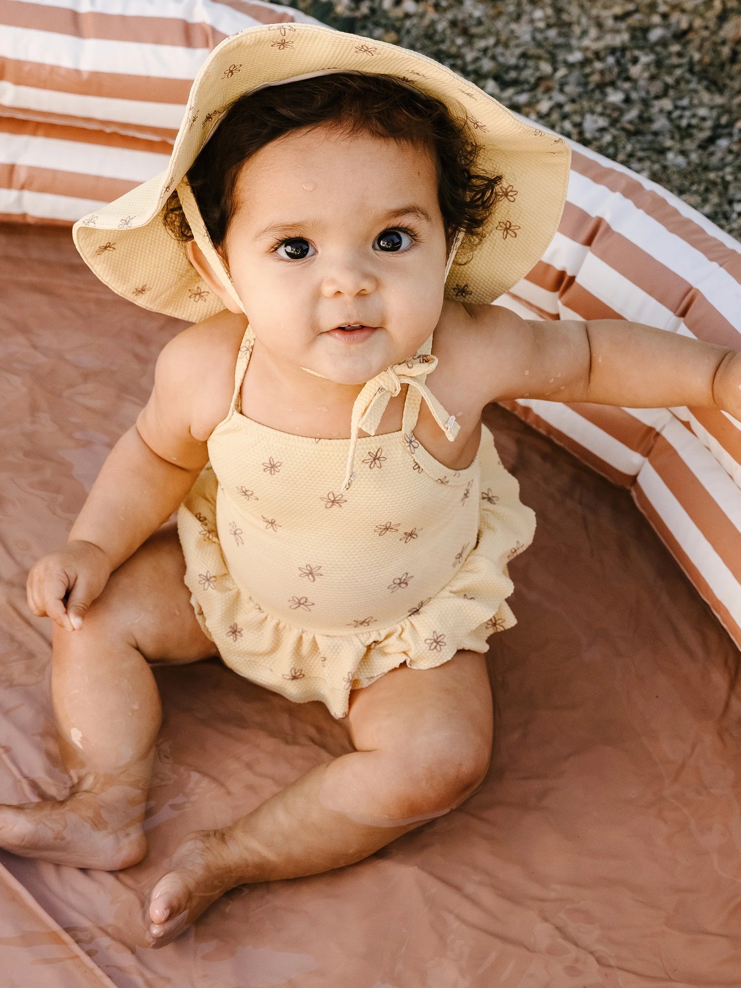 ruffled one piece swimsuit | blossom
