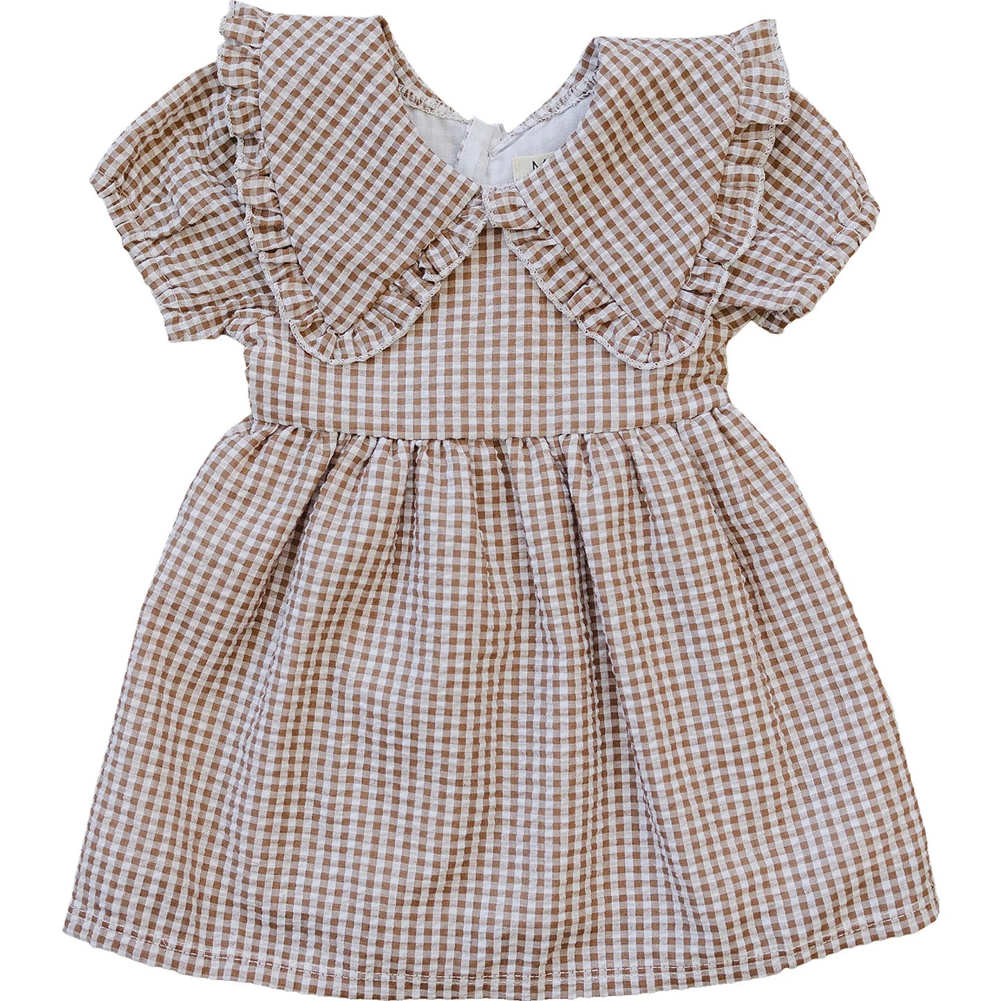Gingham Collar Dress
