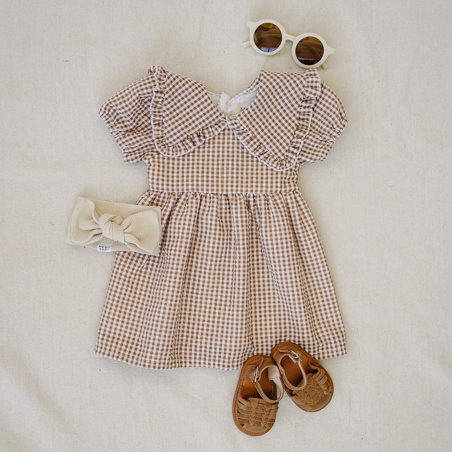 Gingham Collar Dress