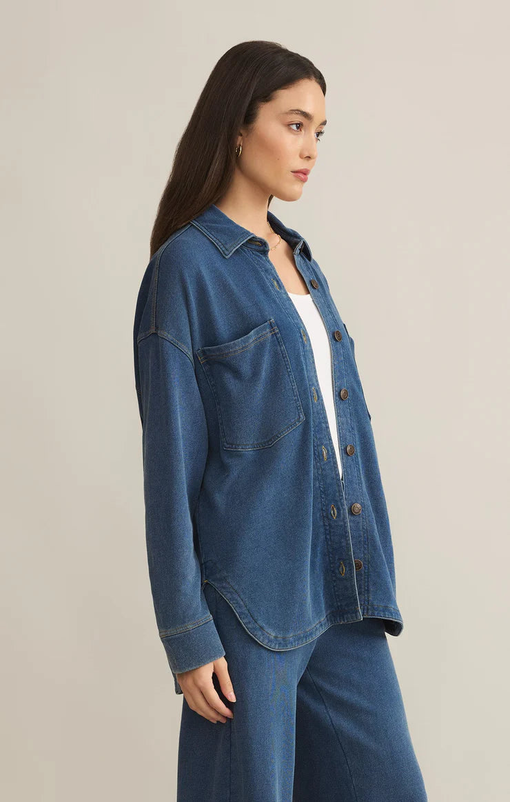 All Day Knit Denim Jacket (Vintage Indigo)