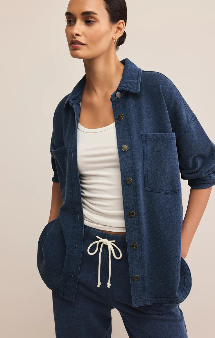 All Day Knit Denim Jacket (Indigo)