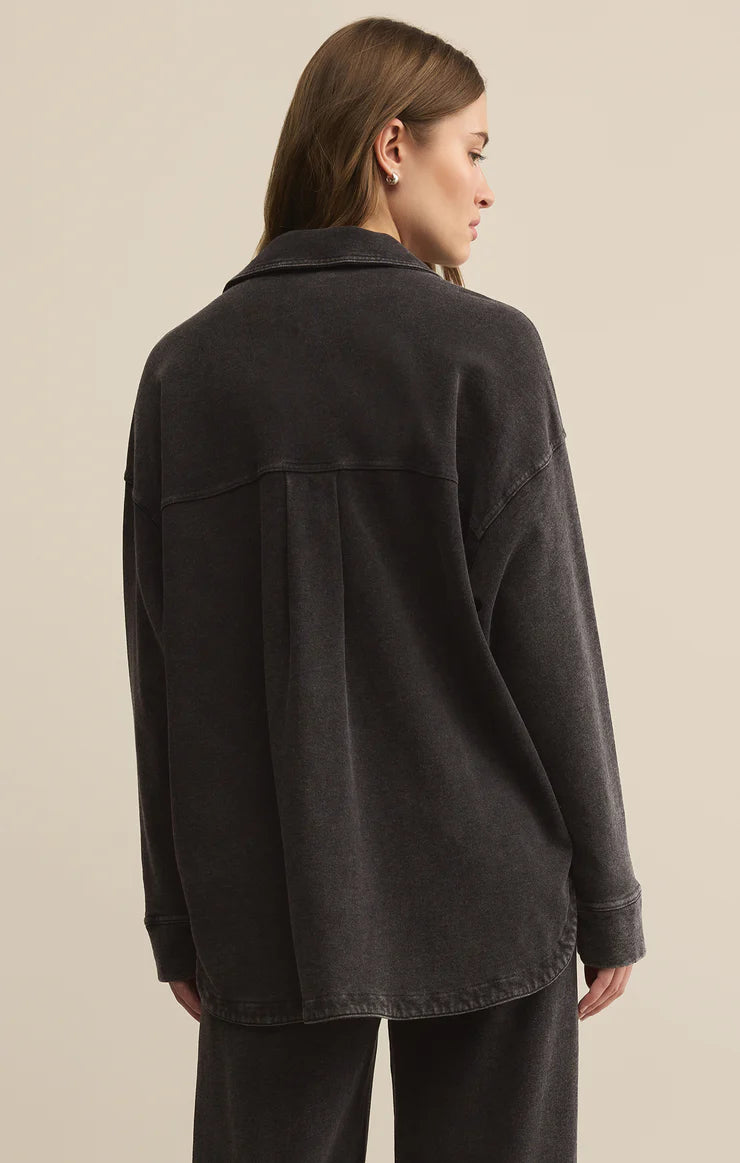 All Day Knit Denim Jacket (Vintage Black)
