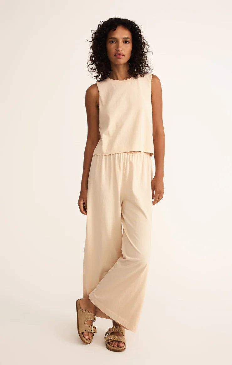 Scout Jersey Flare Pant (Panna Cotton)