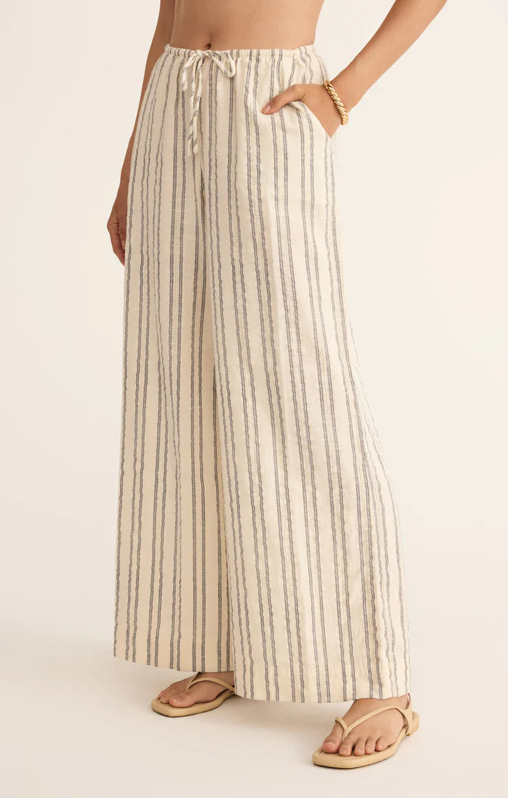 Soleil Stripe Pant (Sea Salt)