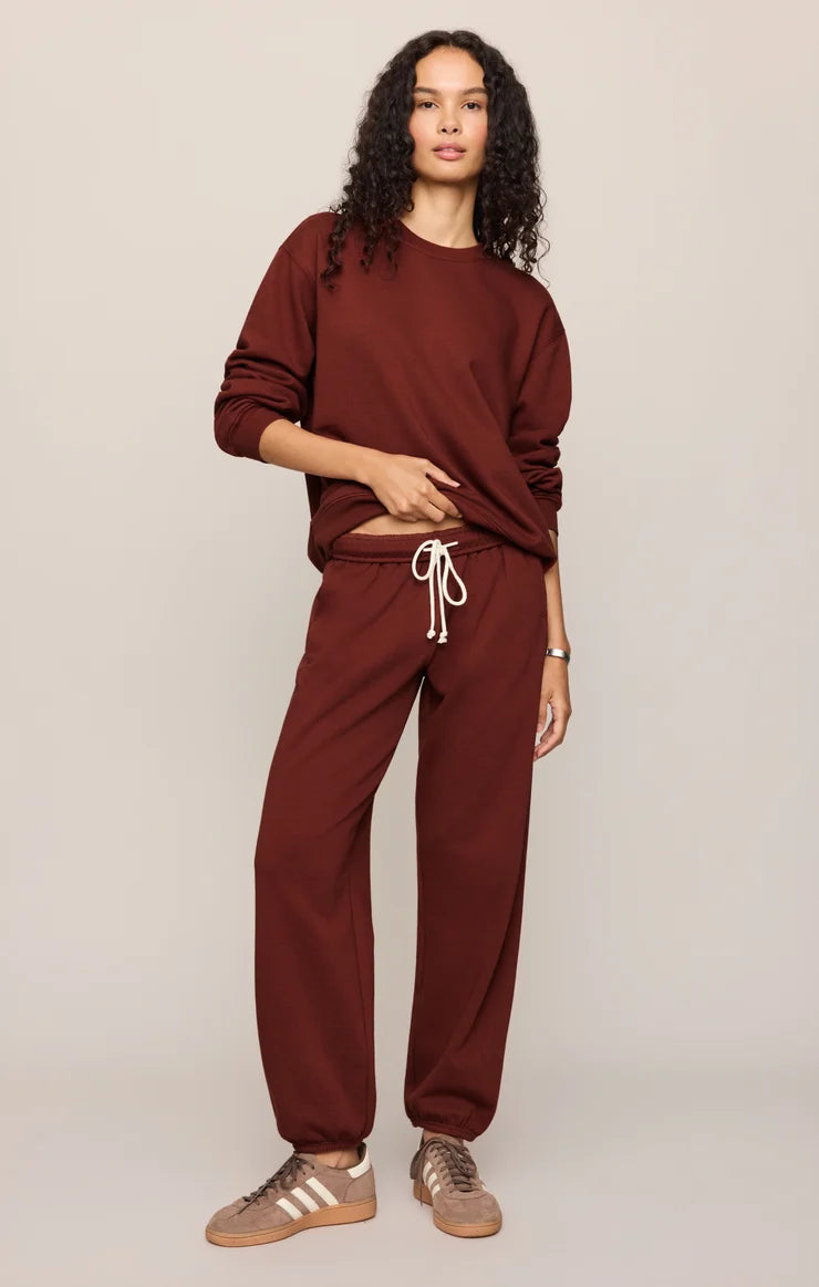 CLASSIC BOYFRIEND SWEATSHIRT - VELVET ROUGE