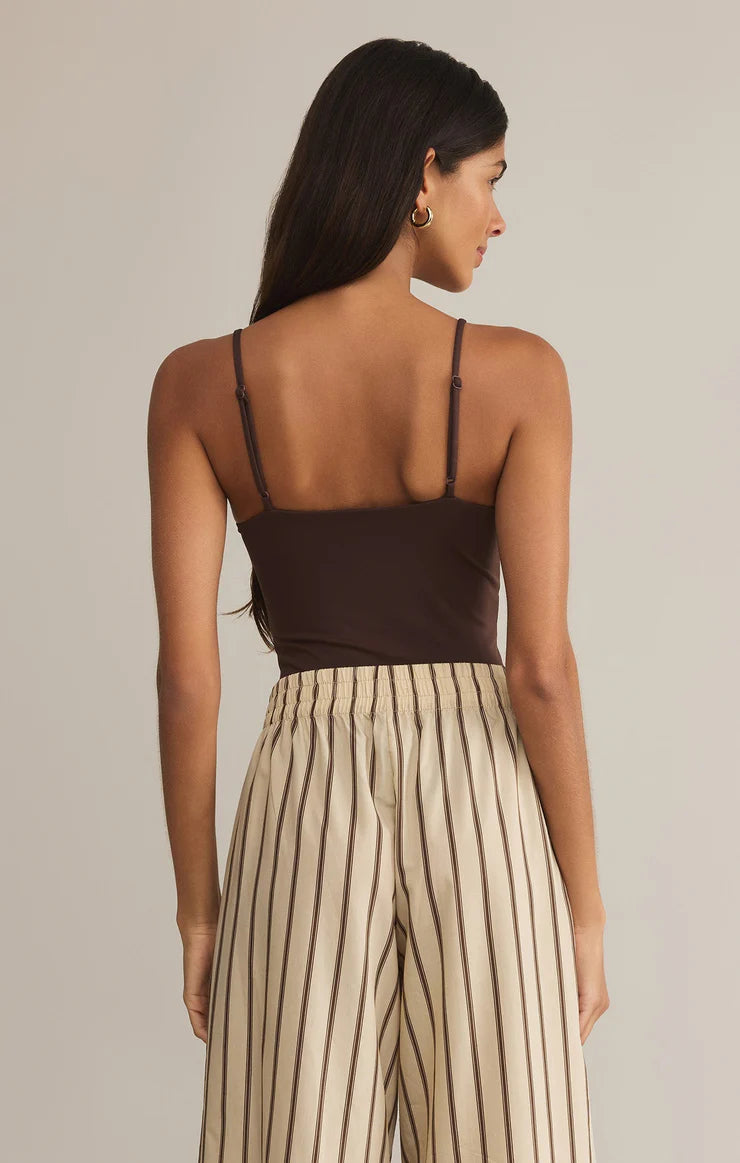 Luxe Smooth Jersey Bodysuit (Lava Rock)