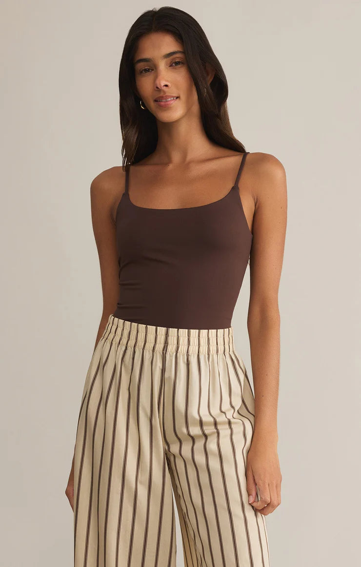 Luxe Smooth Jersey Bodysuit (Lava Rock)
