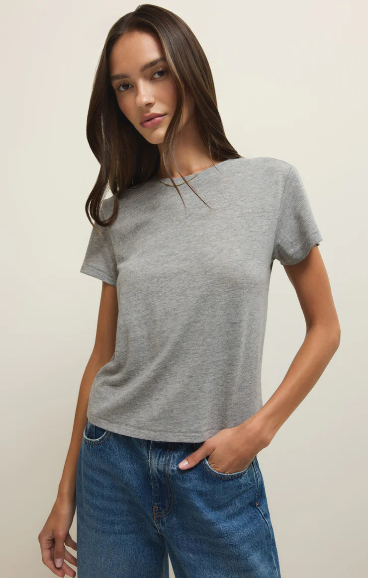 Heather Grey Tourist Airy Knit Jersey Tee