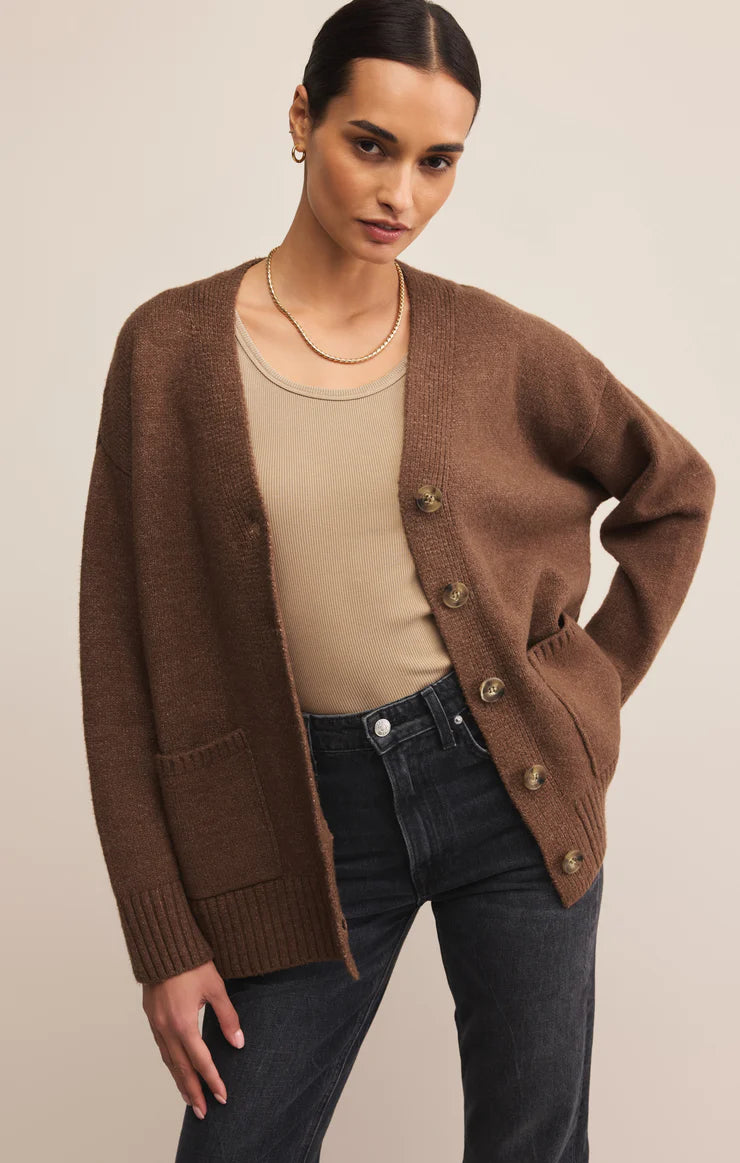 Theo Cardigan (Suede)
