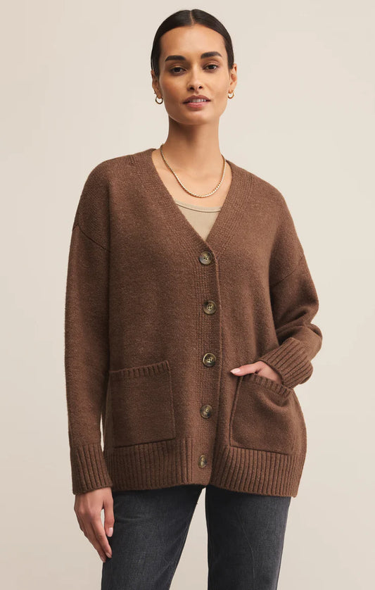 Theo Cardigan (Suede)