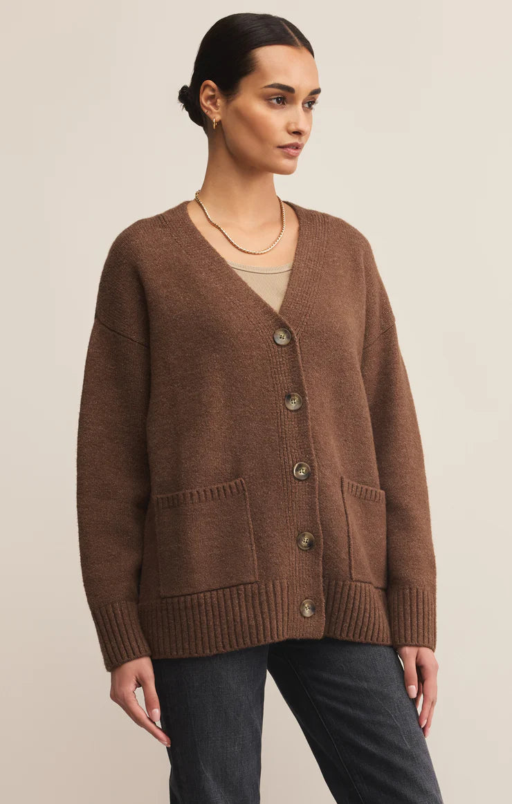 Theo Cardigan (Suede)