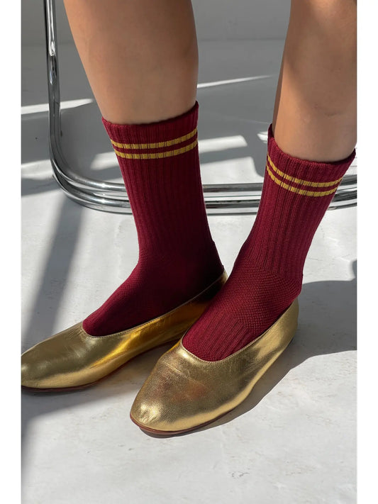 Boyfriend Socks (Cardinal)