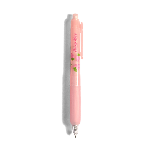 Fresh Squeezed Black Ink Scented Gel Pen - Strawberry