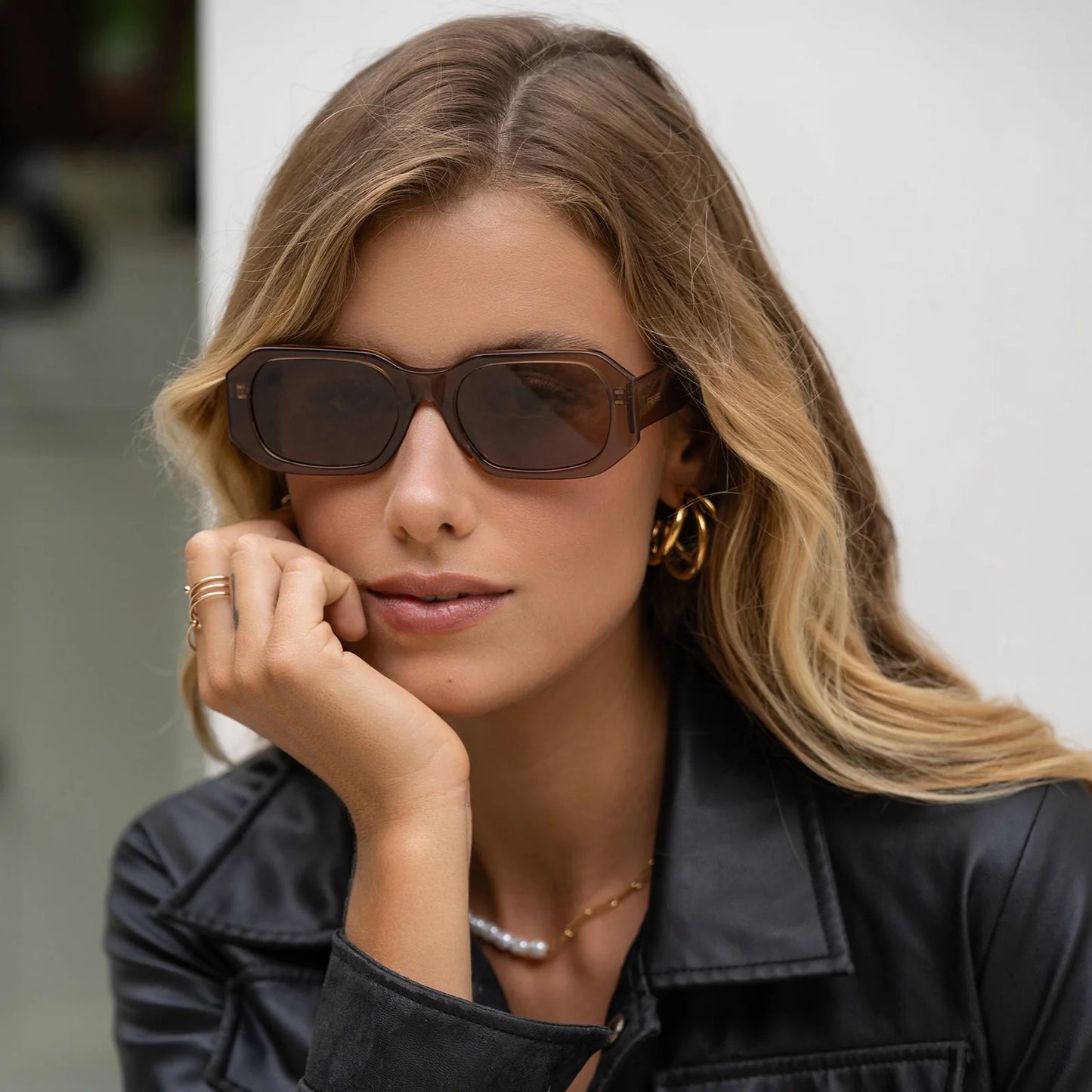 Onyx Sunglasses (Crystal Brown)