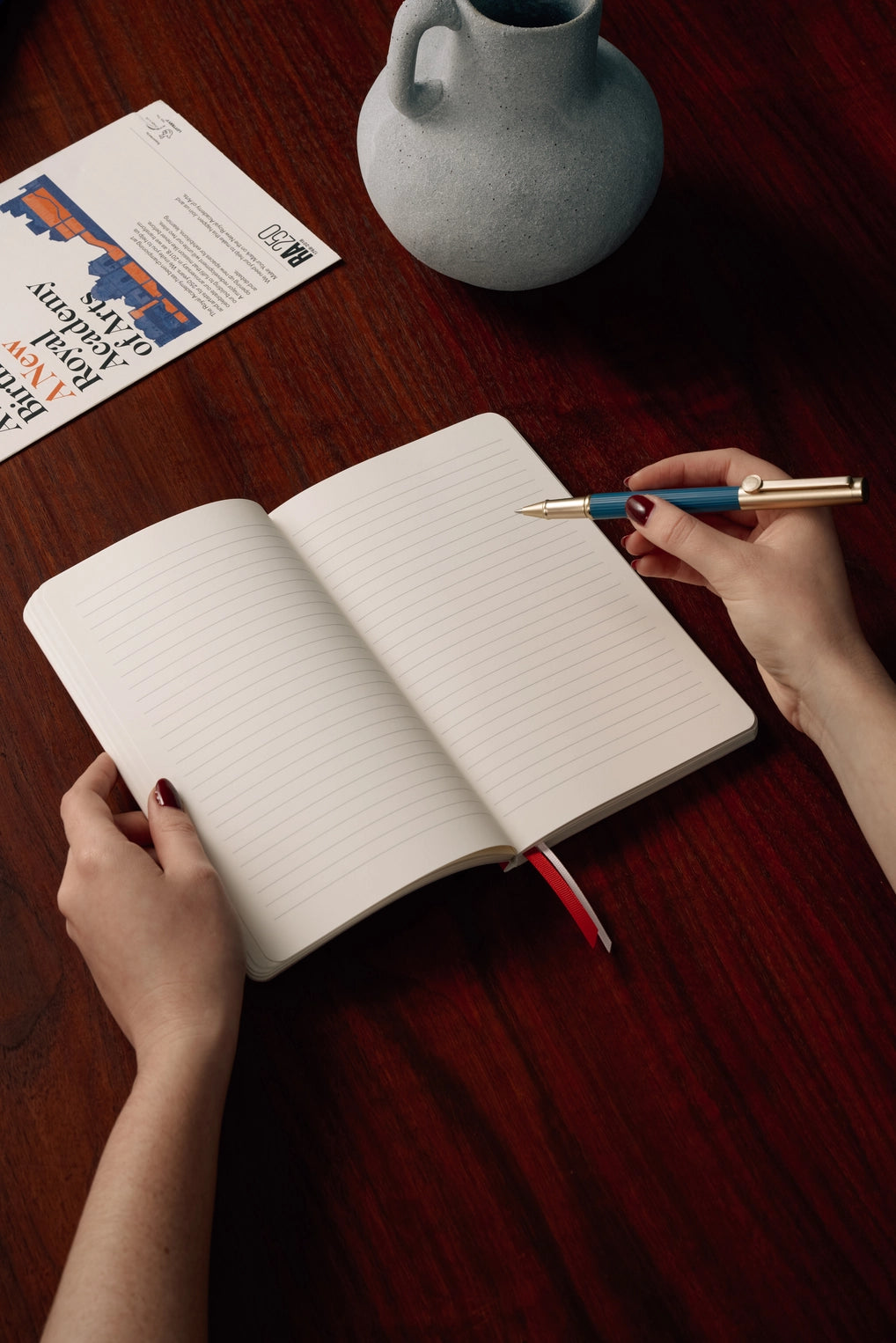 Lined Notebook, A5 Softcover, Pu Leather - Today's the Day