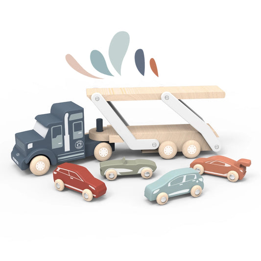 Car Transporter Wooden Truck